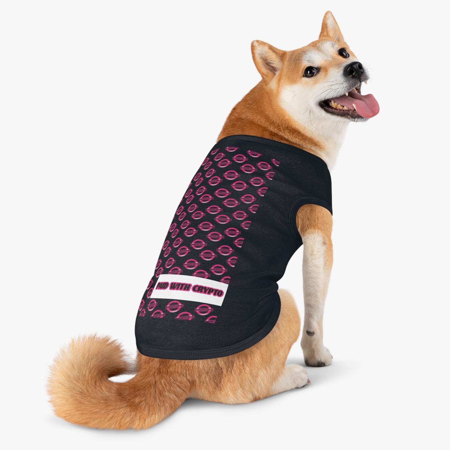 Bitcoin Crypto Trendy Pet Tank Top for Stylish Pets, Cute Pet Apparel, Pet Birthday Gift