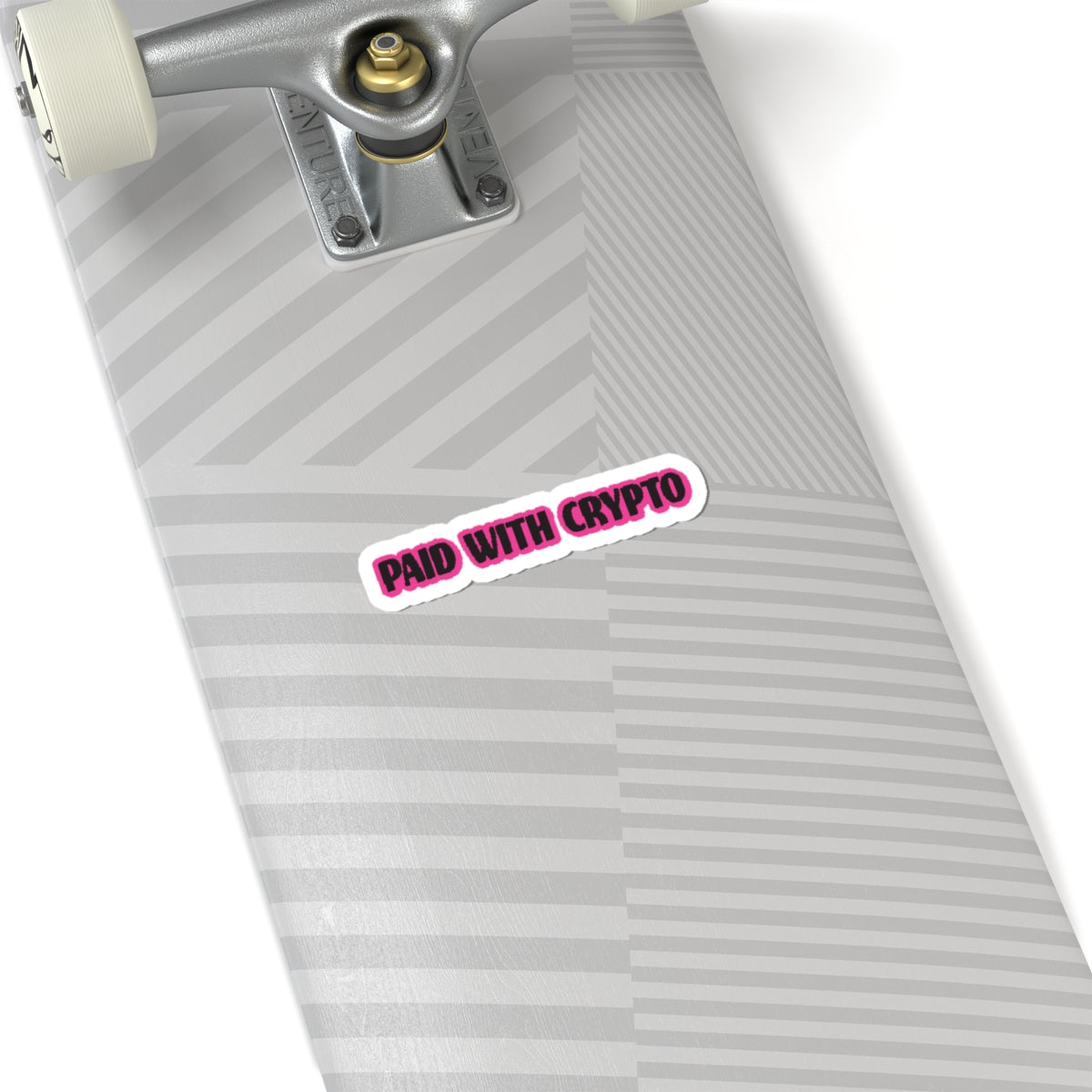 Paid with Crypto Kiss-Cut Stickers - Perfect for showing people you made a transaction with crypto,