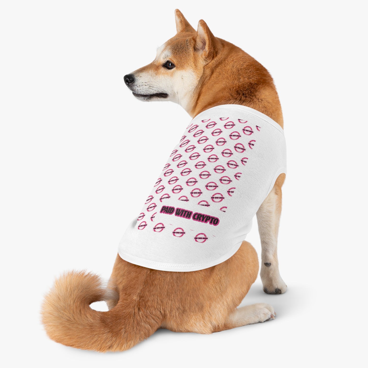 Bitcoin Crypto Trendy Pet Tank Top for Stylish Pets, Cute Pet Apparel, Pet Birthday Gift