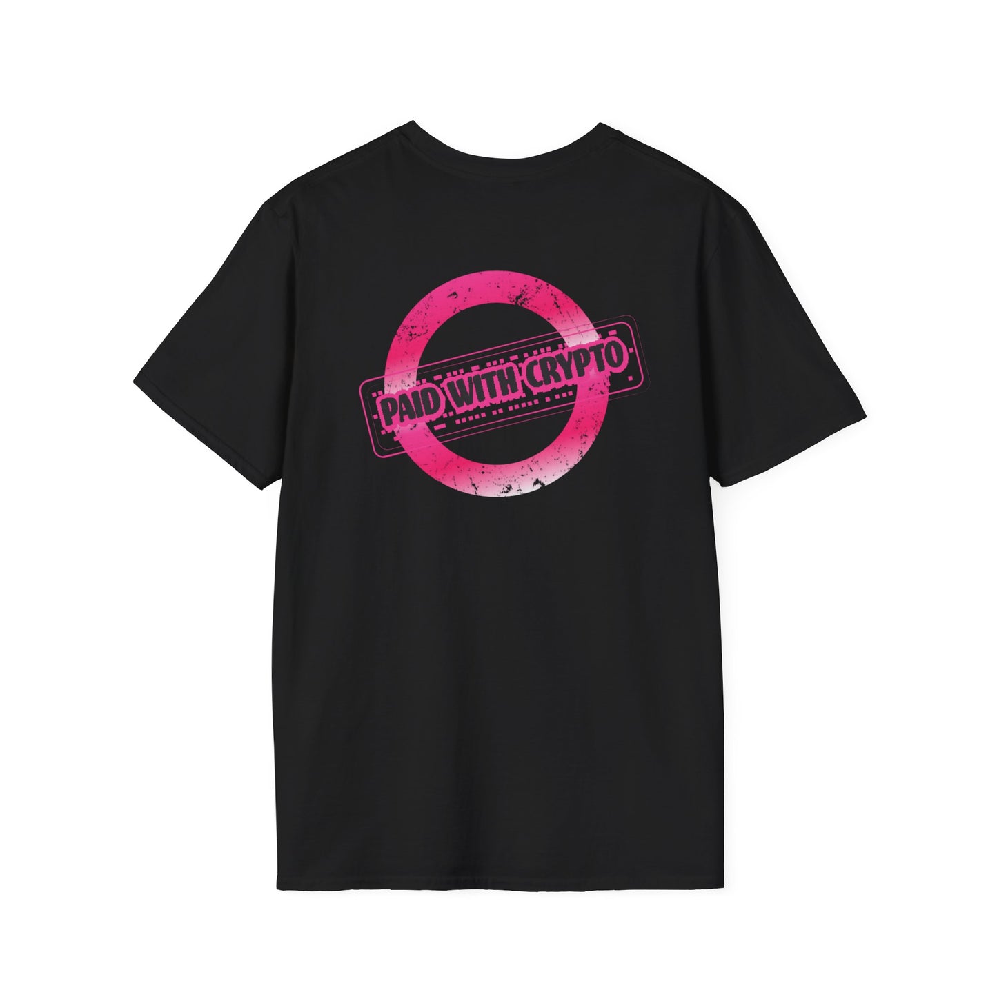 Trendy Crypto T-Shirt, Paid with Crypto Apparel, Unisex Tee, Bitcoin Gift, Crypto Lover Shirt, Casual Wear, Unique Crypto Merch