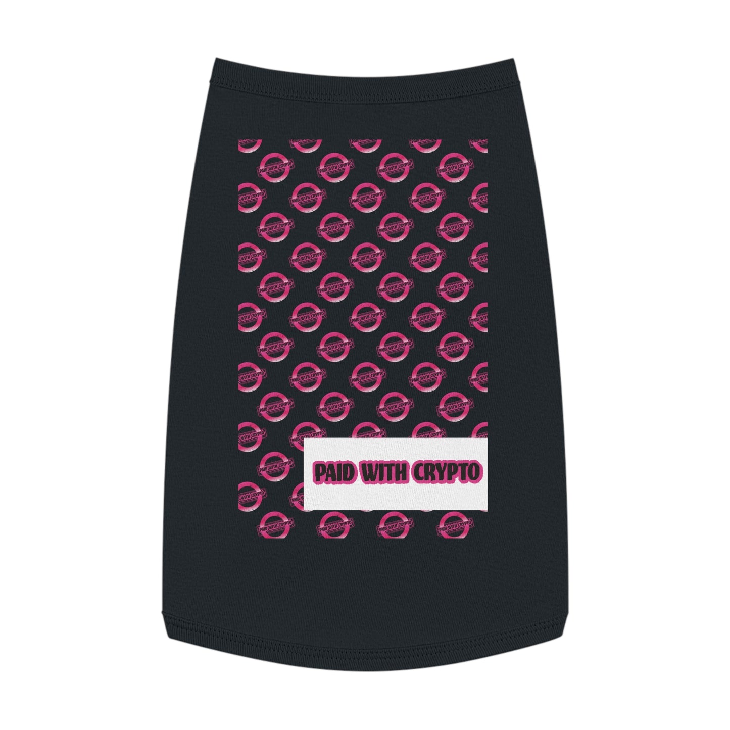 Bitcoin Crypto Trendy Pet Tank Top for Stylish Pets, Cute Pet Apparel, Pet Birthday Gift