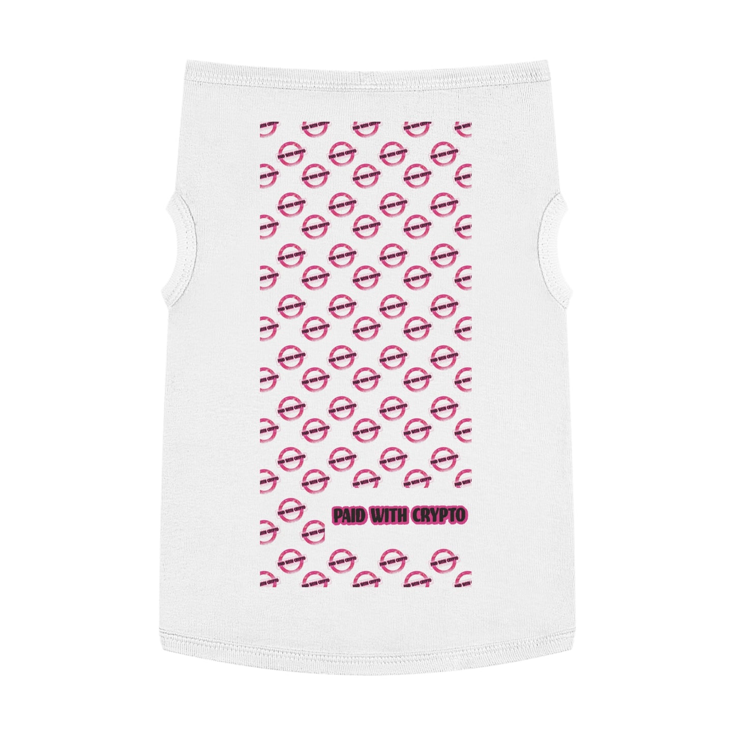 Bitcoin Crypto Trendy Pet Tank Top for Stylish Pets, Cute Pet Apparel, Pet Birthday Gift