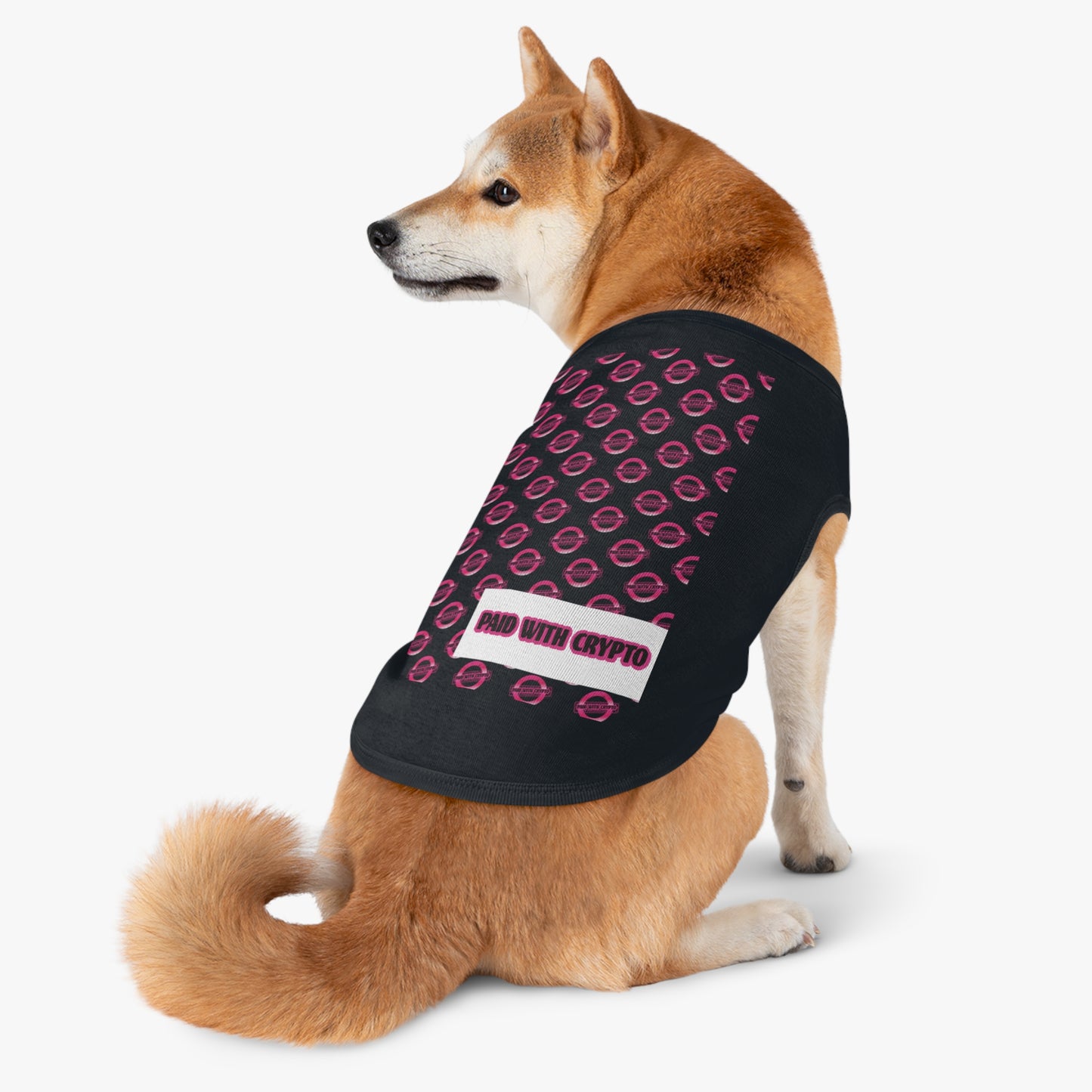 Bitcoin Crypto Trendy Pet Tank Top for Stylish Pets, Cute Pet Apparel, Pet Birthday Gift