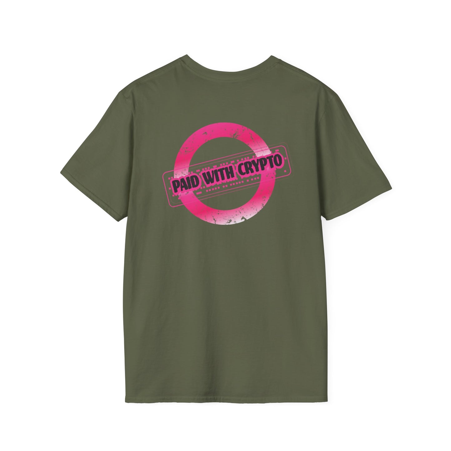 Trendy Crypto T-Shirt, Paid with Crypto Apparel, Unisex Tee, Bitcoin Gift, Crypto Lover Shirt, Casual Wear, Unique Crypto Merch