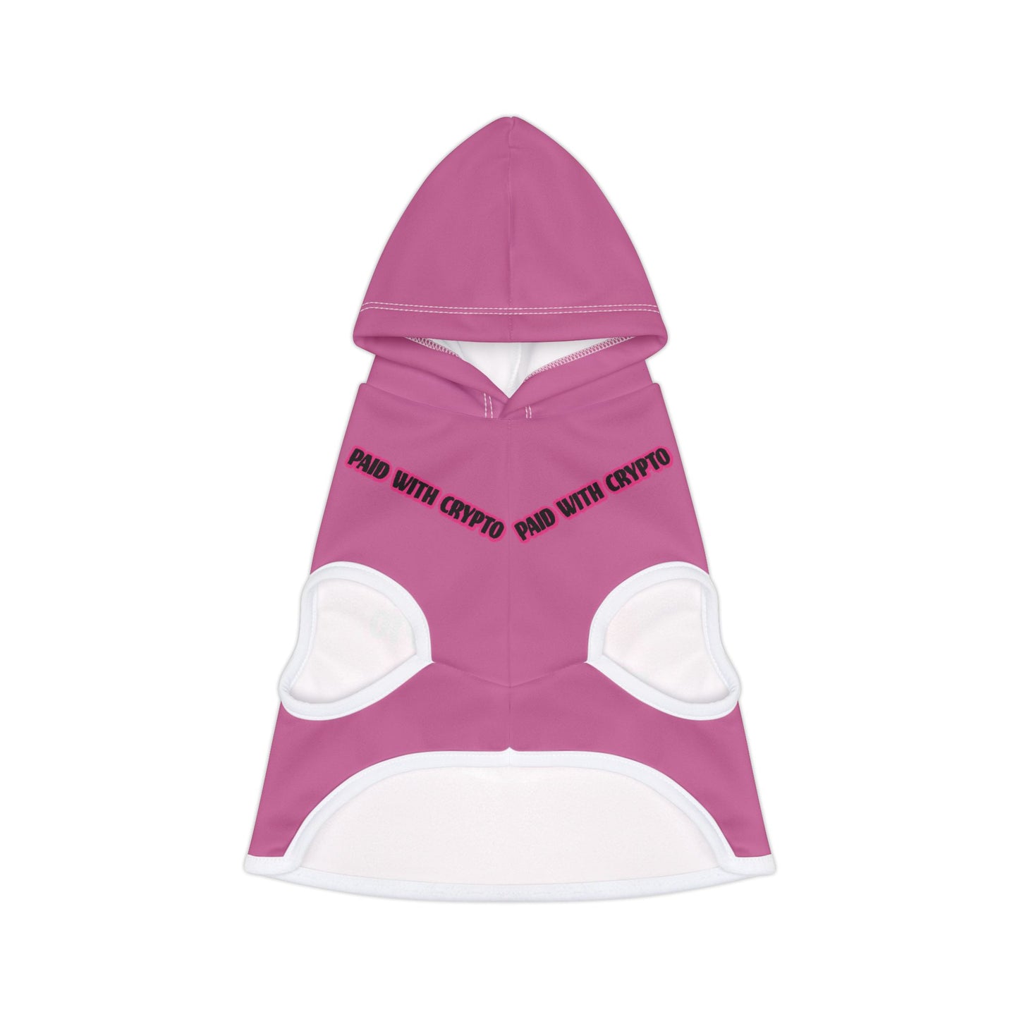 Cute Custom Designer Pink Dog Hoodie Crypto Bitcoin Blockchain Only
