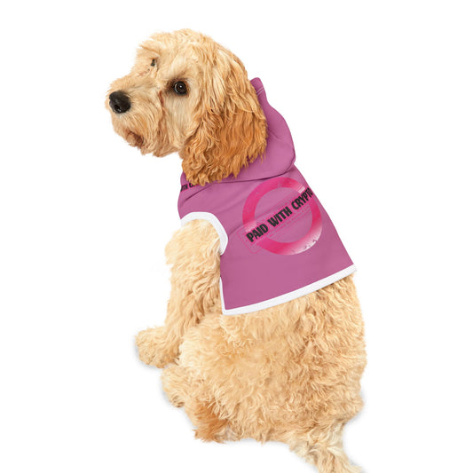 Cute Custom Designer Pink Dog Hoodie Crypto Bitcoin Blockchain Only
