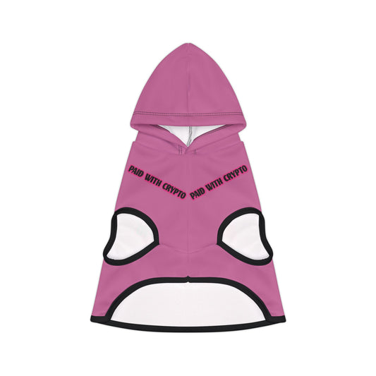 Cute Custom Designer Pink Dog Hoodie Crypto Bitcoin Blockchain Only