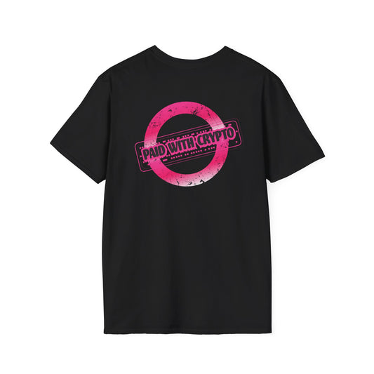 Trendy Crypto T-Shirt, Paid with Crypto Apparel, Unisex Tee, Bitcoin Gift, Crypto Lover Shirt, Casual Wear, Unique Crypto Merch
