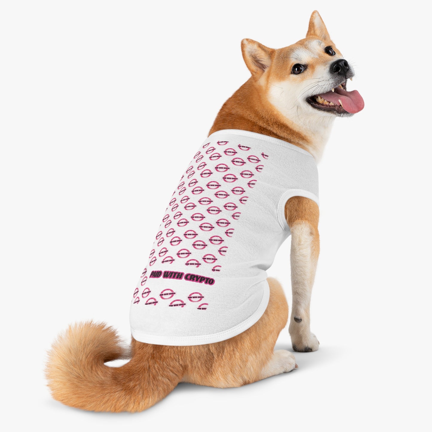 Bitcoin Crypto Trendy Pet Tank Top for Stylish Pets, Cute Pet Apparel, Pet Birthday Gift