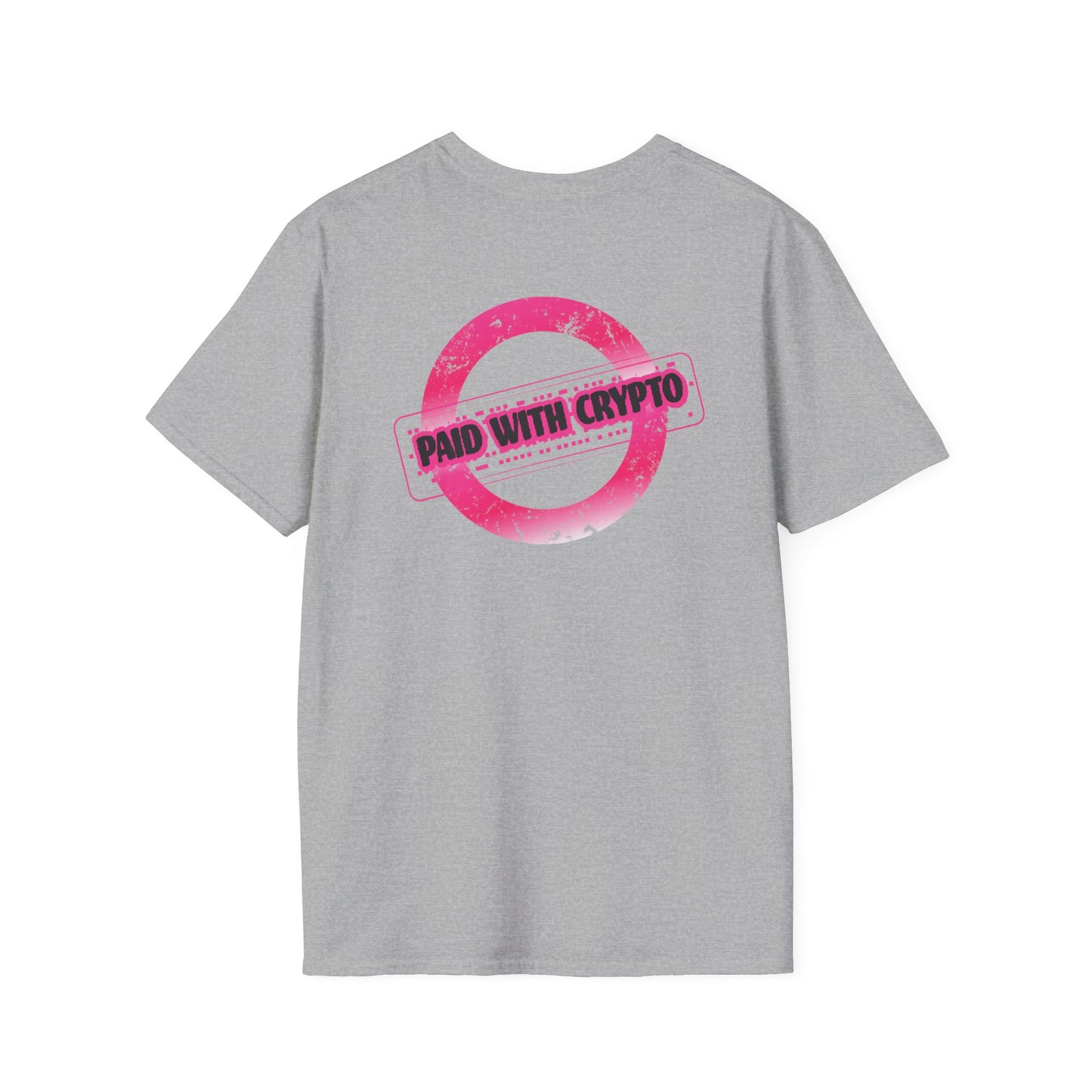 Trendy Crypto T-Shirt, Paid with Crypto Apparel, Unisex Tee, Bitcoin Gift, Crypto Lover Shirt, Casual Wear, Unique Crypto Merch